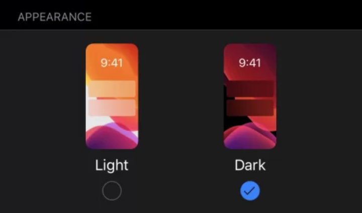 Tap in the dark option to turn it on