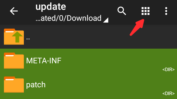 Zip folder with ZArchiver