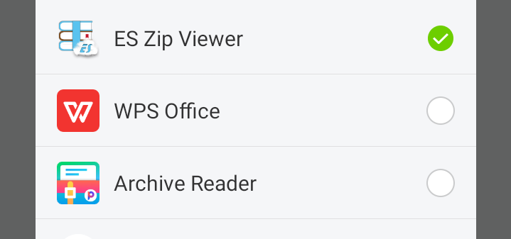 Extract files on Android with Es File Explorer